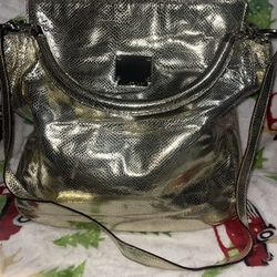 Jill Stuart Pigskin Gold Foil Tote 
