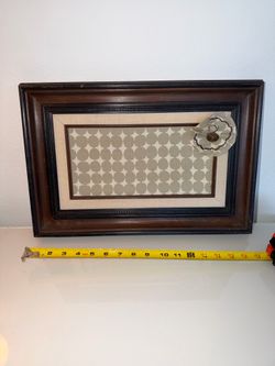 Vintage Wooden Photo Frame / Decorative Wall Art – Rose Bowl Flea Market Find!