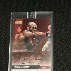 2022 Panini Instant Kamaru Usman Autograph UFC /25