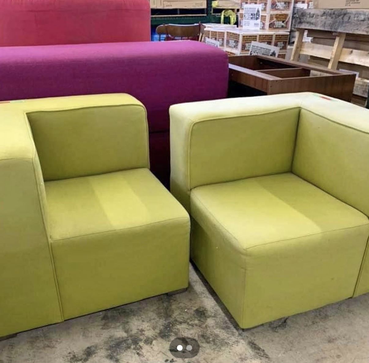 Green Modular Couches