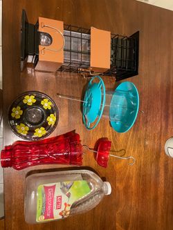 Bird and Hummingbird Feeder + Food