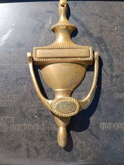 Brass Door Knocker Classical Urn Style