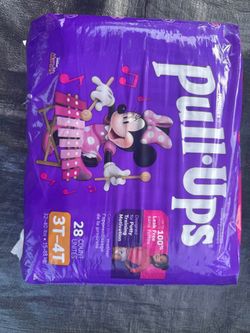 Huggies Pull Ups Disney Junior Minnie 28 pampers 3T-4T size