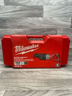 Milwaukee 6538-21 15A Orbital Super Sawzall w/ Case – New – (A1D024153)