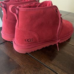 UGG Mens 13 Red Nuemel EUC worn 1 Time No Flaws 