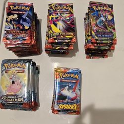 Pokemon Booster packs-6 each, FIRM