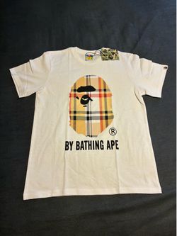 Bape white Burberry t shirt