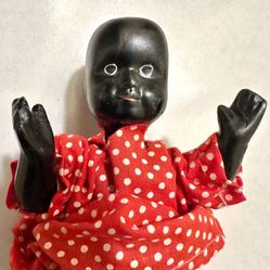 Vintage Collectible 1930s Bisque Porcelain Jointed Baby Doll