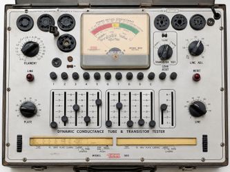 Mercury 2000 Dynamic Mutual Conductance Tube & Transistor Tester – Powers On – Vintage