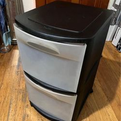 $40, 2 Drawer Hard Plastic Sterilite Storage 