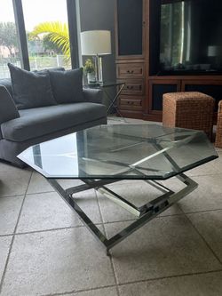 Modern 3-Piece Glass Table Set