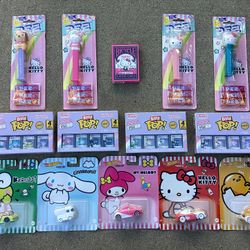 Lot Of 14 Hello Kitty Mixed New Items Hot Wheels Funko Bitty Pop PEZ (VALENCIA) $120