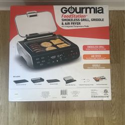 Gourmia Smokeless Grill, Griddle And Fryer 
