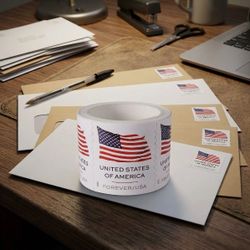 2025 United States American Flag Stamp Roll USPS 