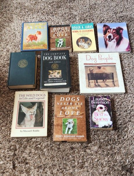 Lot Of 10 Random Dog Books Vintage