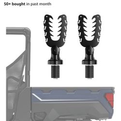 KEMIMOTO UTV Tool Holder Rack, Tie Down Anchor Compatible with Polaris Ranger General, Tool Holder Rack with Rubber Snubbers for Added Security