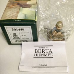 Vintage New Berta Hummel My First Pony By Goebel Figurine