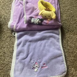 Baby Hello Kitty Head Band And Towels