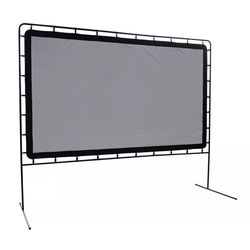 NEW 144 inch Indoor/Outdoor Portable Projector Silver Screen