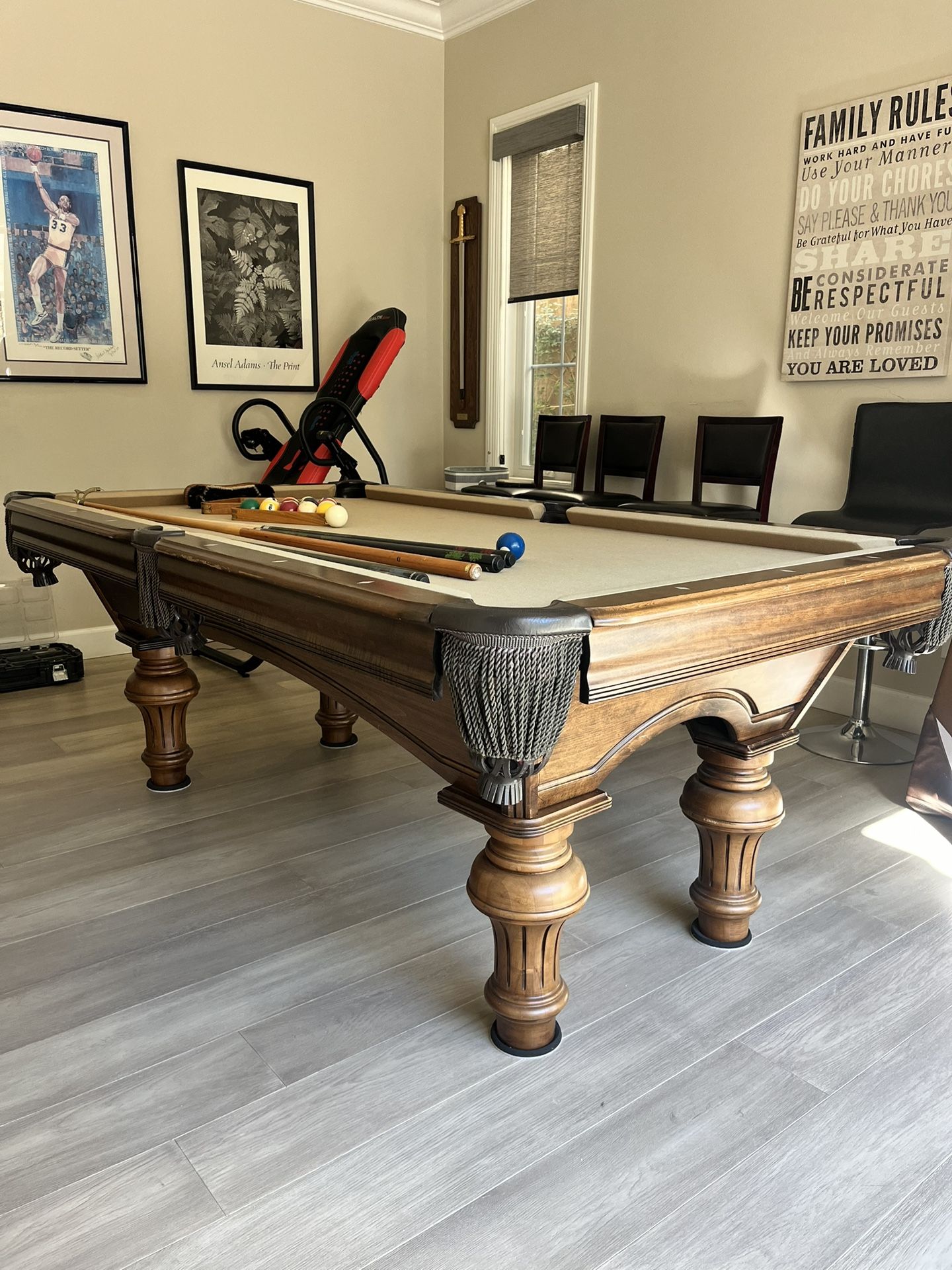 Pool Table 7ft ( Free Delivery & Set Up & New Color Felt Of Your Choice )