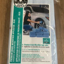 Chemical Guys 8 Pack Premium Grade Microfiber Applicators New
