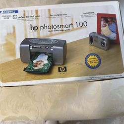 HP Photosmart 100 Portable Photo Direct Inkjet Printer NIB