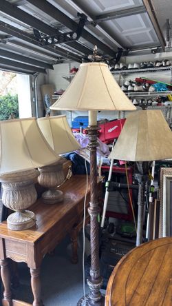 4 Lamps 2 table and 2 floor lamps
