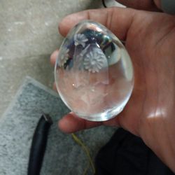 Vintage Glass Egg