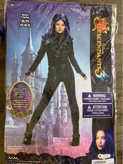 Disney Descendants 3 Mal Deluxe Child Costume Size S (4-6X)
