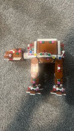 Fully built 100% Lego starwars gingerbread at at