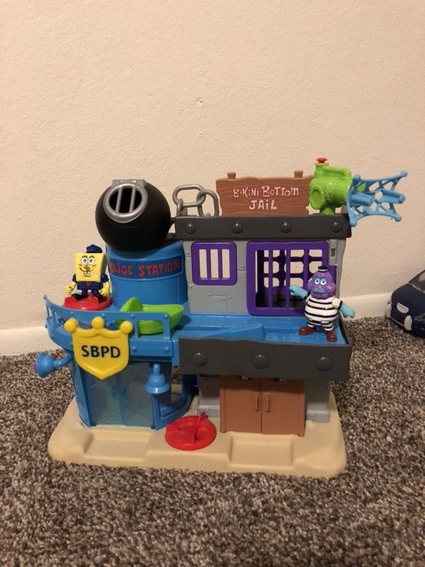 Imaginext Spongebob Bikini Bottom Police Station and Jail