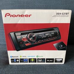 PIONER RADIO DEH-S31BT RECEIVER WITH BLUETOOTH