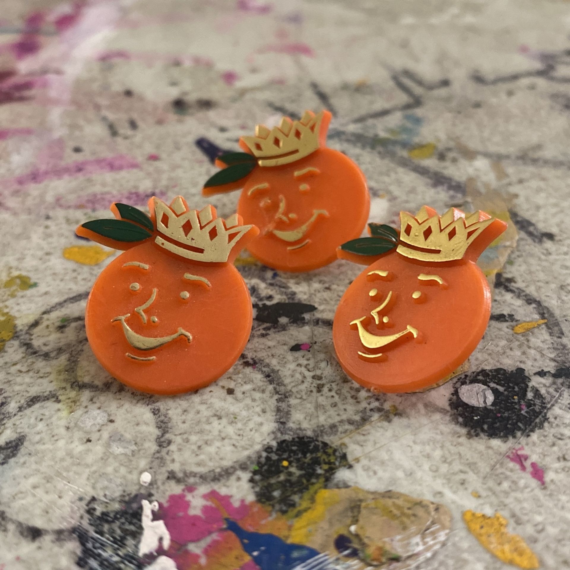 Vintage Miami Orange Bowl Stadium Obie Pins