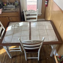 Ceramic-Top dining Room Table And 6 Chairs 