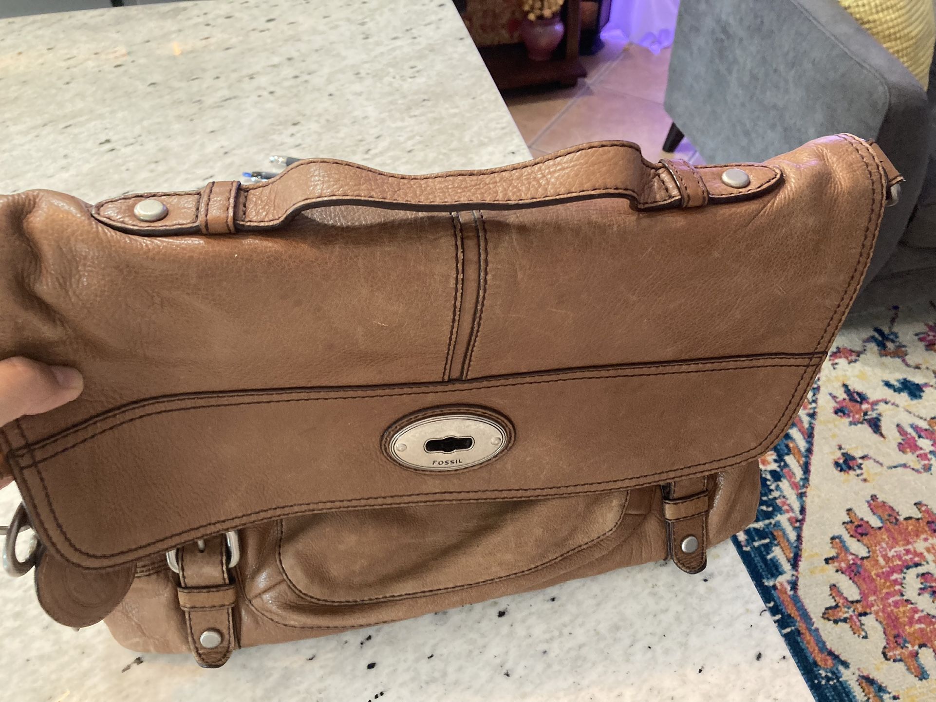 Fossil Messenger Bag $60