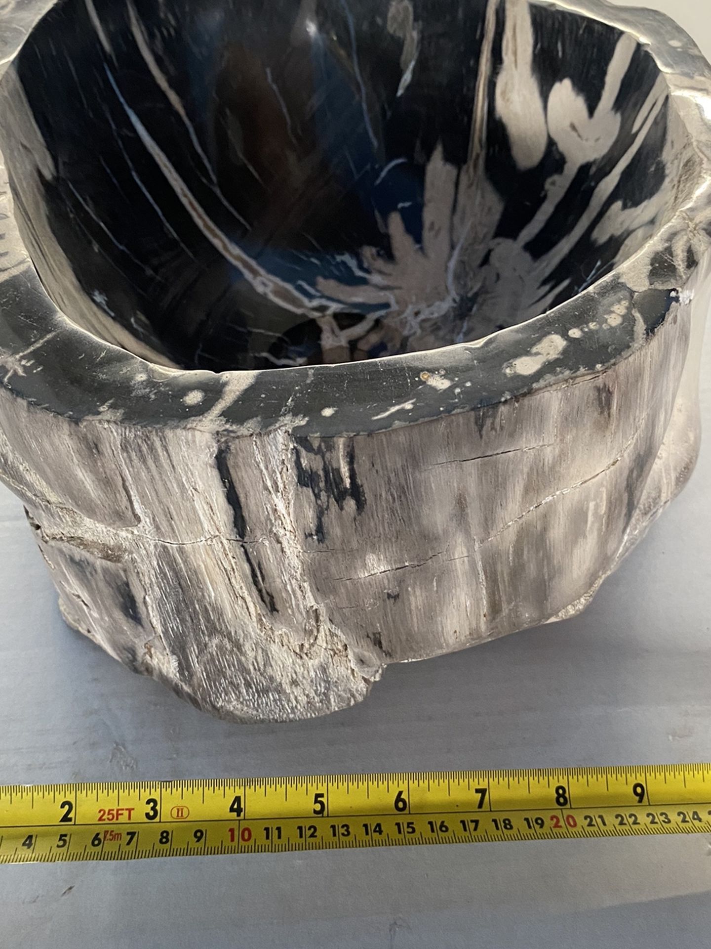 Petrified Wood Sink From Indonesia