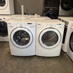 WHIRLPOOL XL CAPACITY WASHER DRYER ELECTRIC SET FREE DELIVERY 