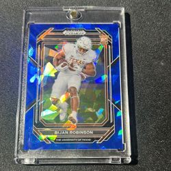 2023 PANINI PRIZM DRAFT PICKS 115 BIJAN ROBINSON BLUE ICE