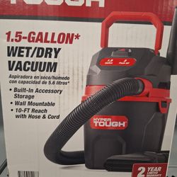 Hyper Tough 1.5 Gallon Wet/dry Vacuum 