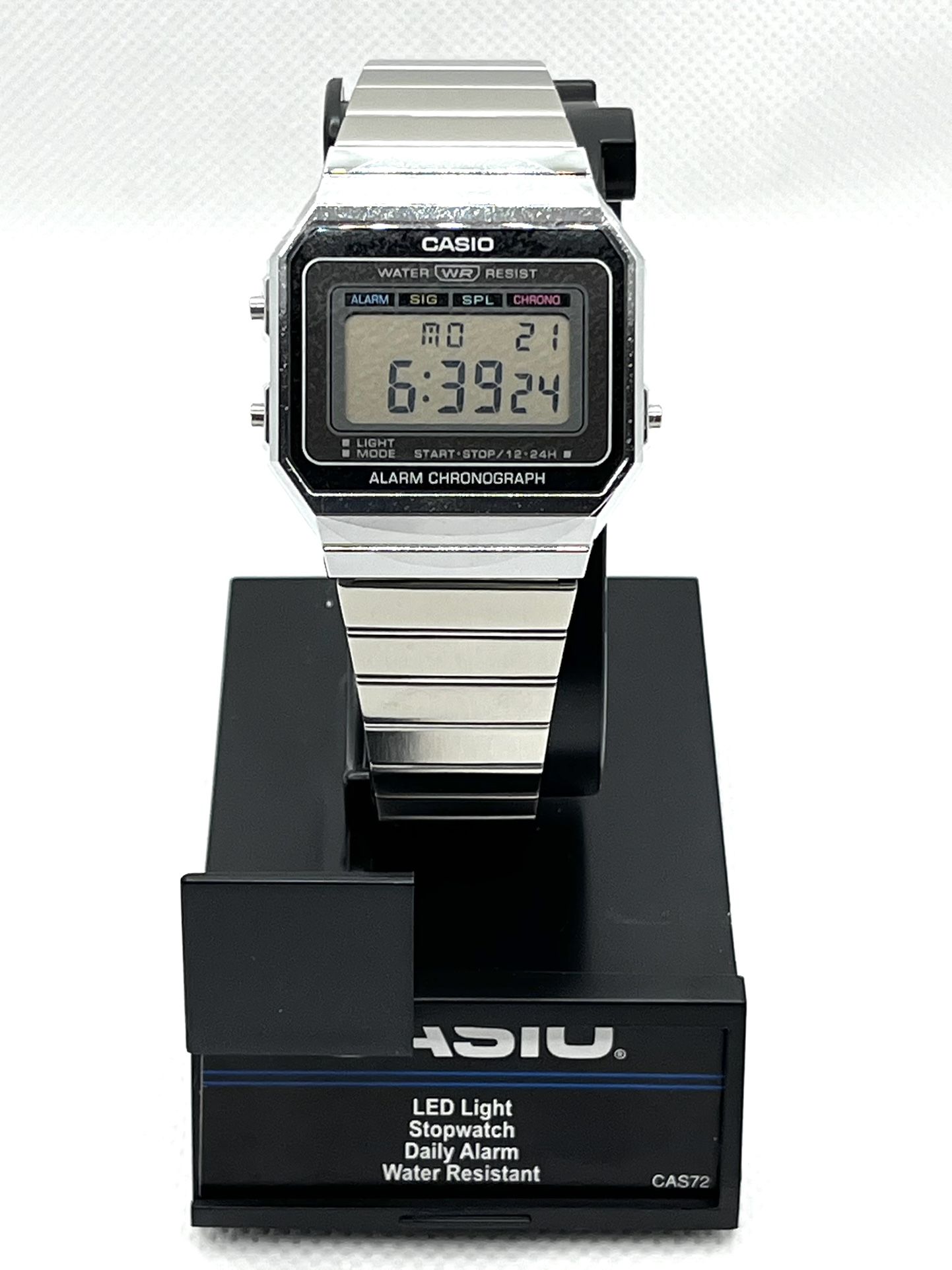 Brand New Casio A700W Digital Watch – Stainless Steel, Box & Papers Included