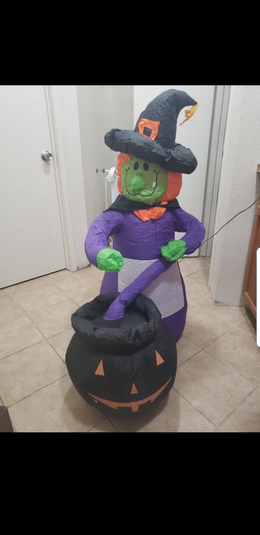 Inflatable witch a little over 4ft