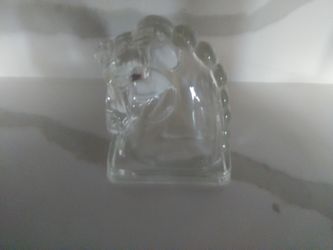 Glass horse head