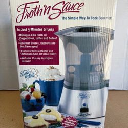 Froth au Lait Froth’n Sauce Gourmet Frother Cappuccino Latte Hot Beverage Maker
