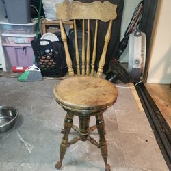antique piano stool.   Great Shape. 