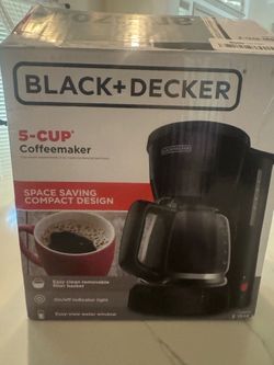 BLACK+DECKER 5-Cup Coffeemaker, DCM600B Black