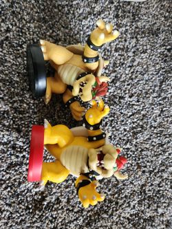 Nintendo Loose Amiibo Mario Bowser figure - Super Smash Bros, Switch,