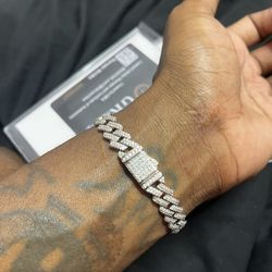 Diamond Cuban Bracelet . Small 