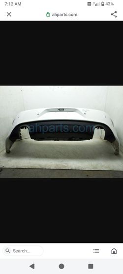 White Rear Car Bumper for a charger