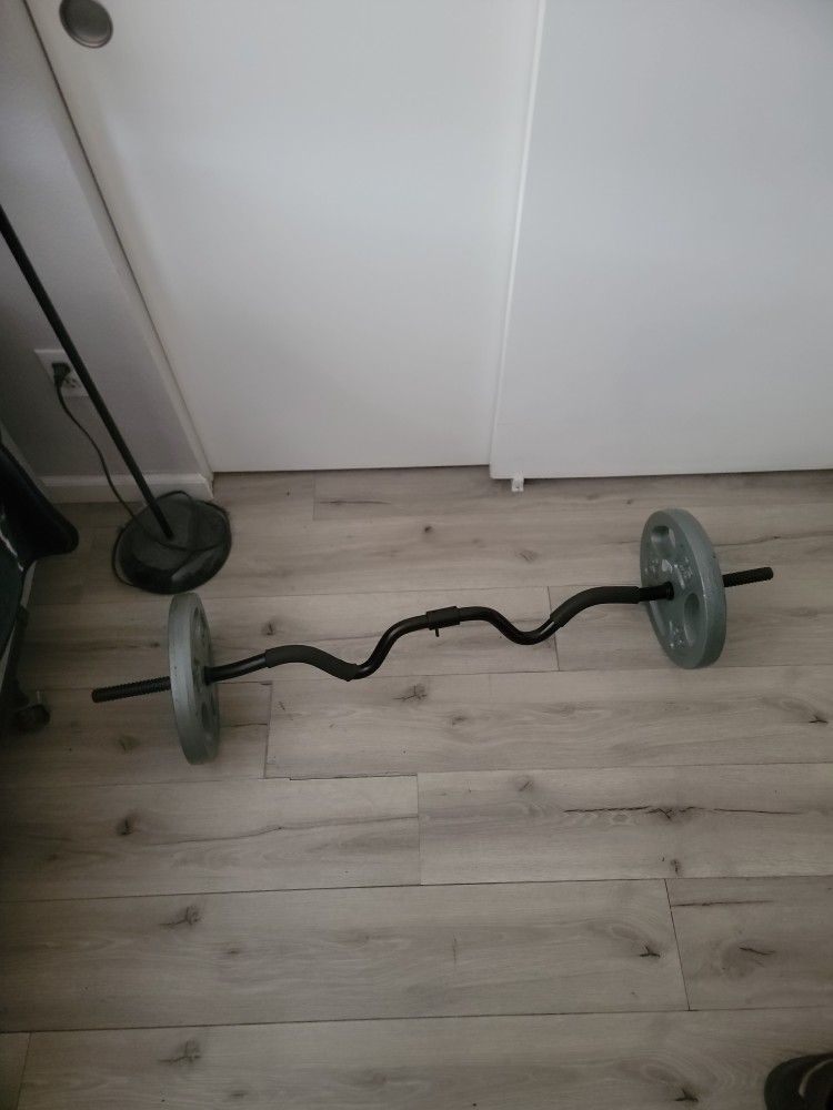 Curling Bar With Weights