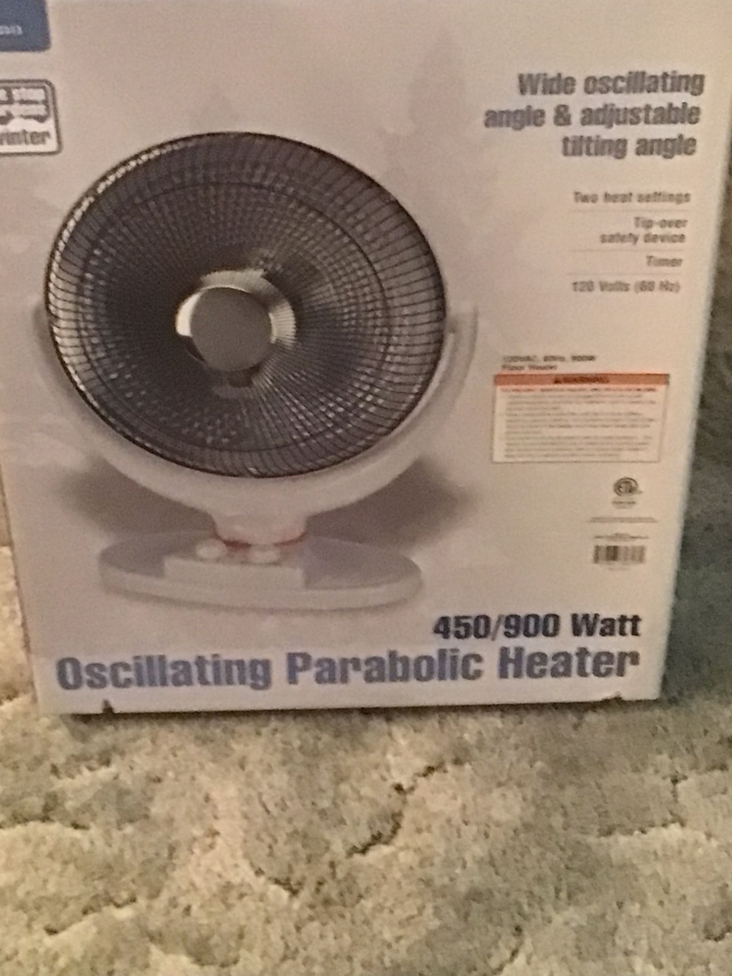 Oscillating Parabolic Heater